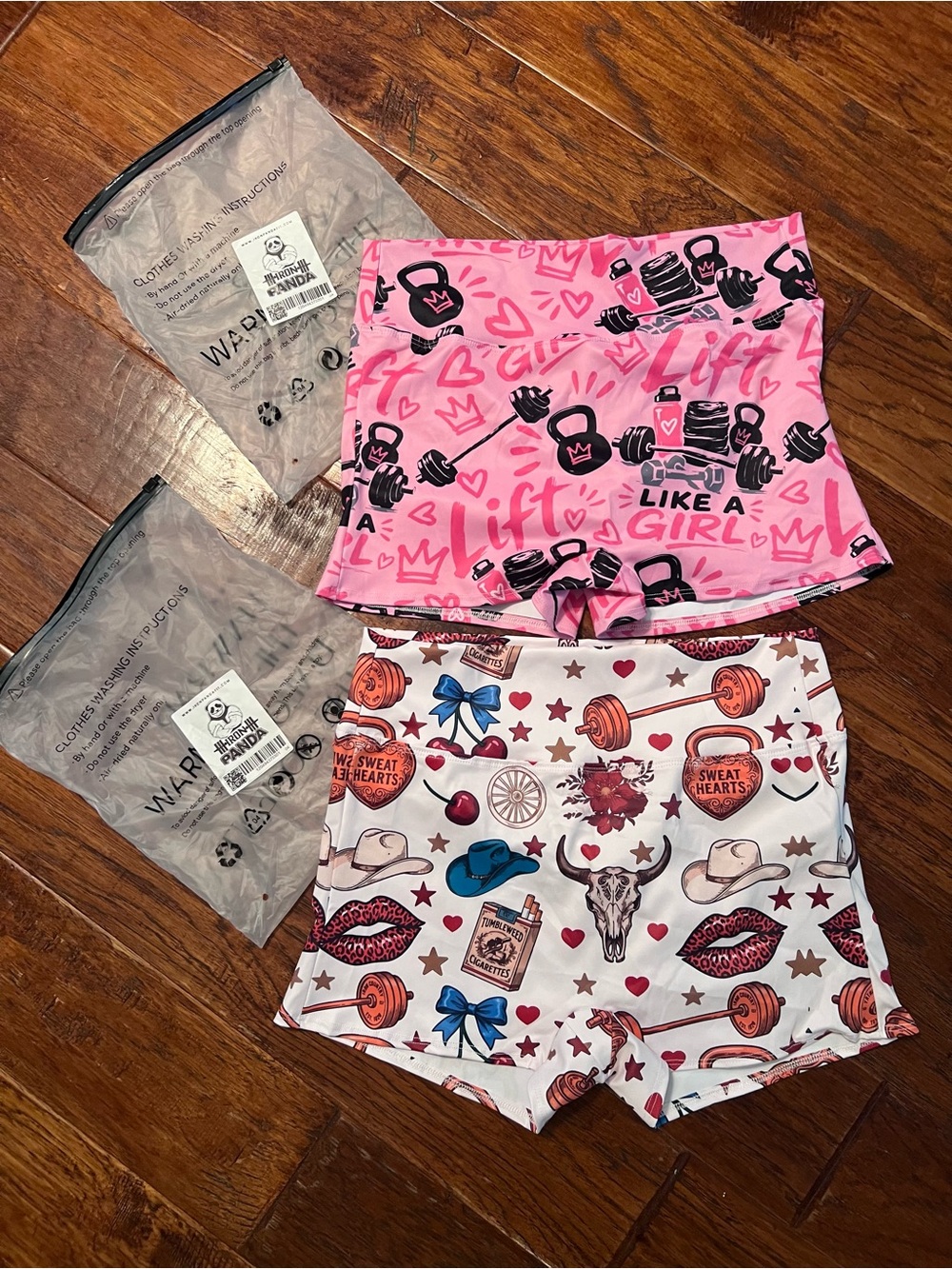 Women’s Pink 'Lift Like a Girl' Athletic Shorts - Iron Panda